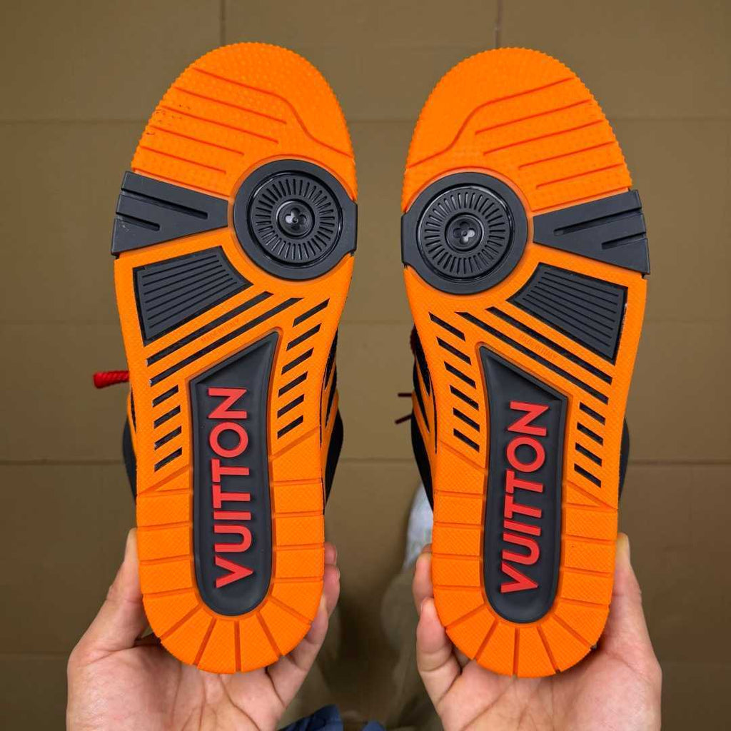 Orange and Black Skates