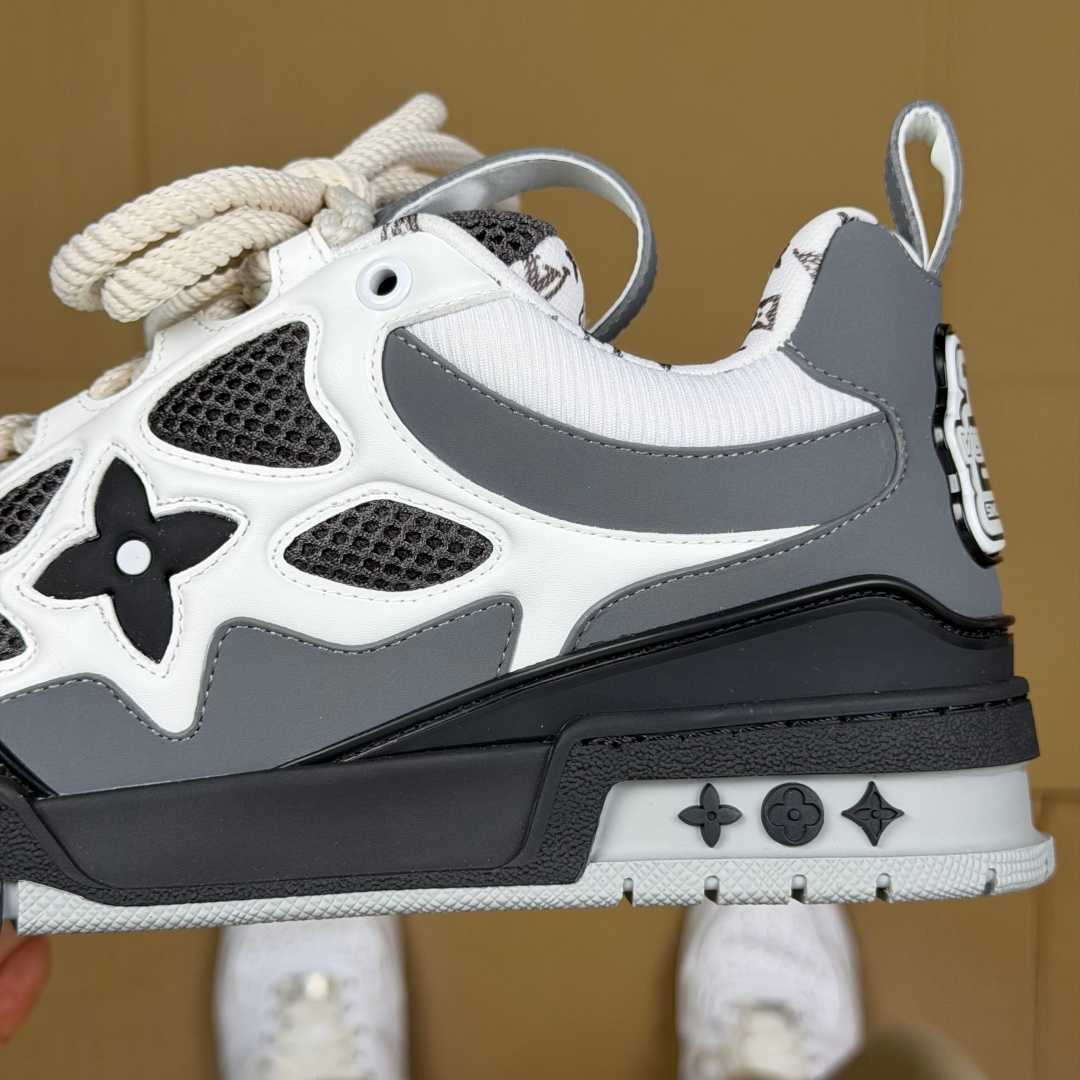 Grey and Black Skates