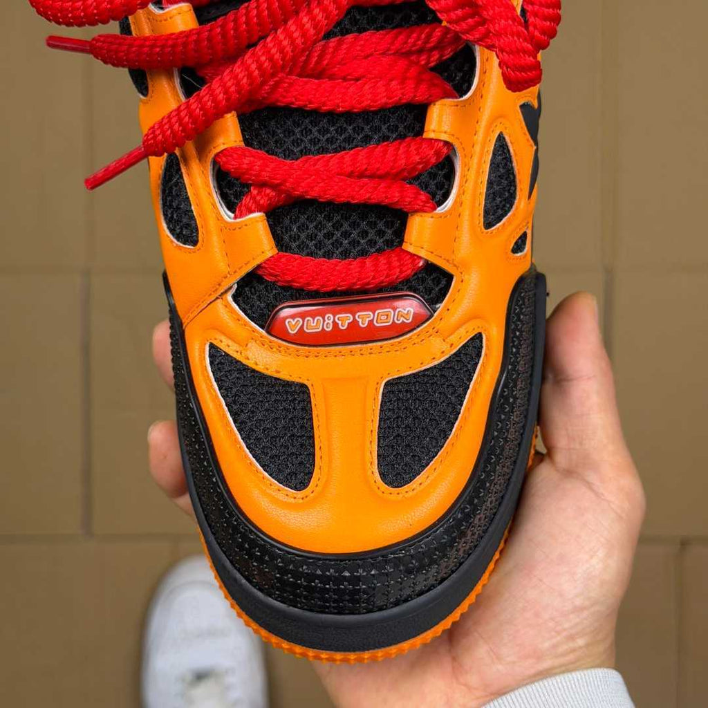 Orange and Black Skates