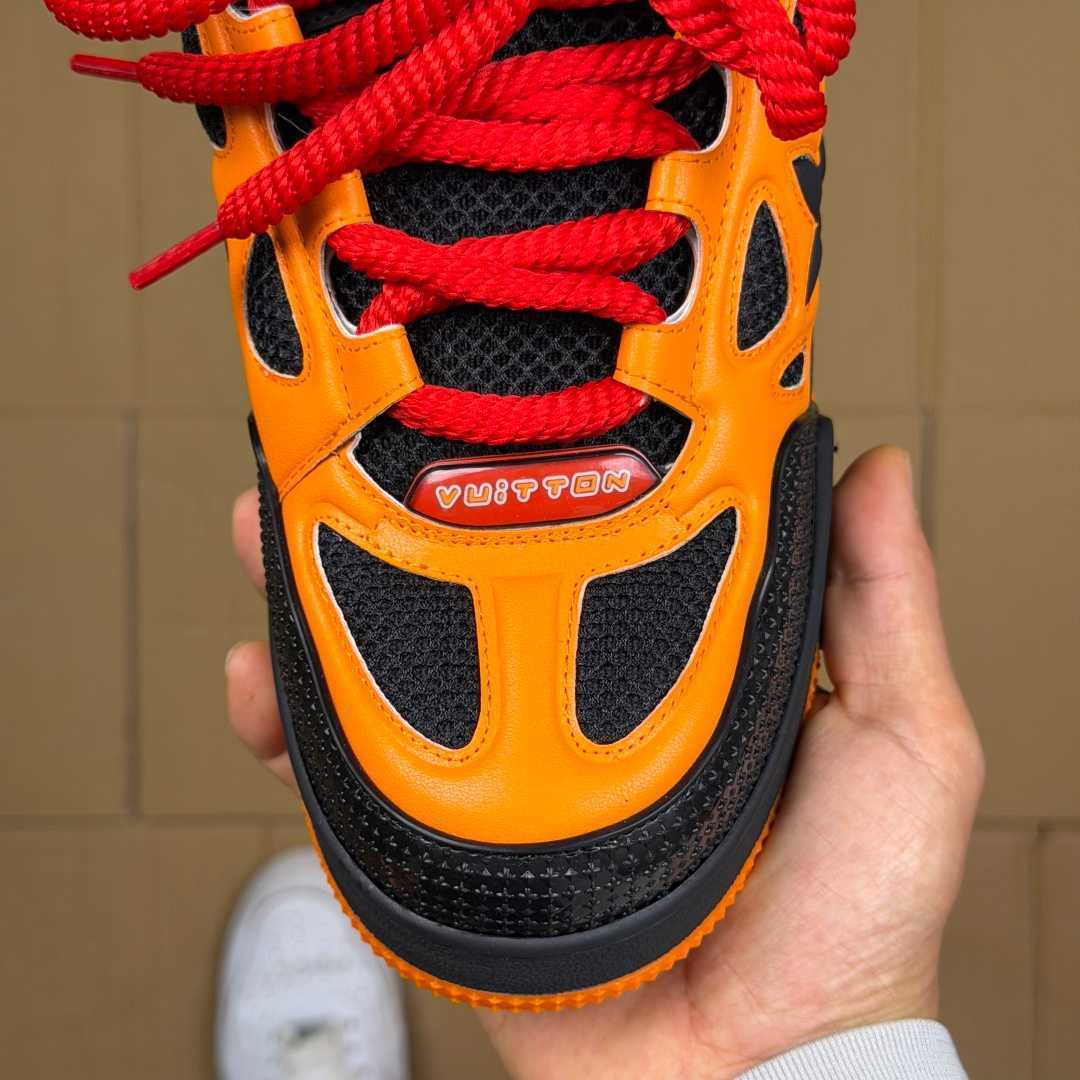 Orange and Black Skates