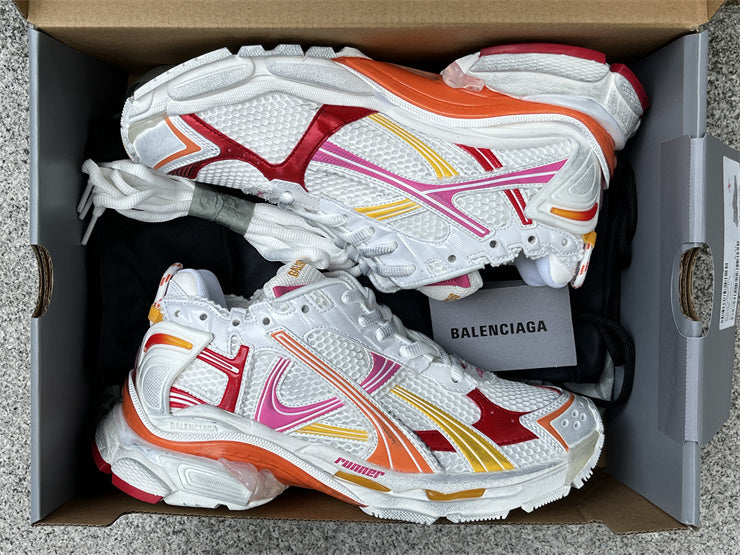 Pink, Yellow, and White Runners
