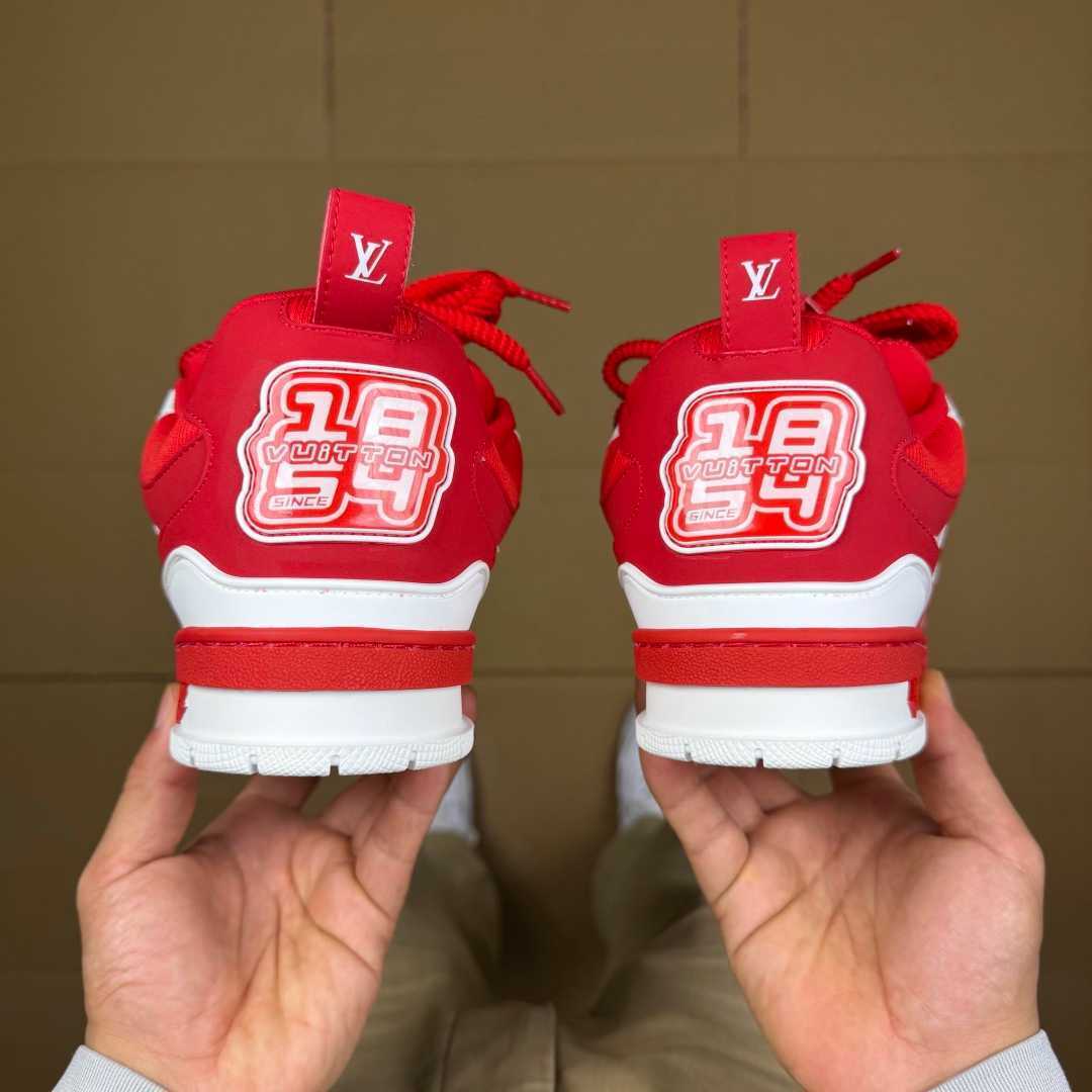 Red and White Skates