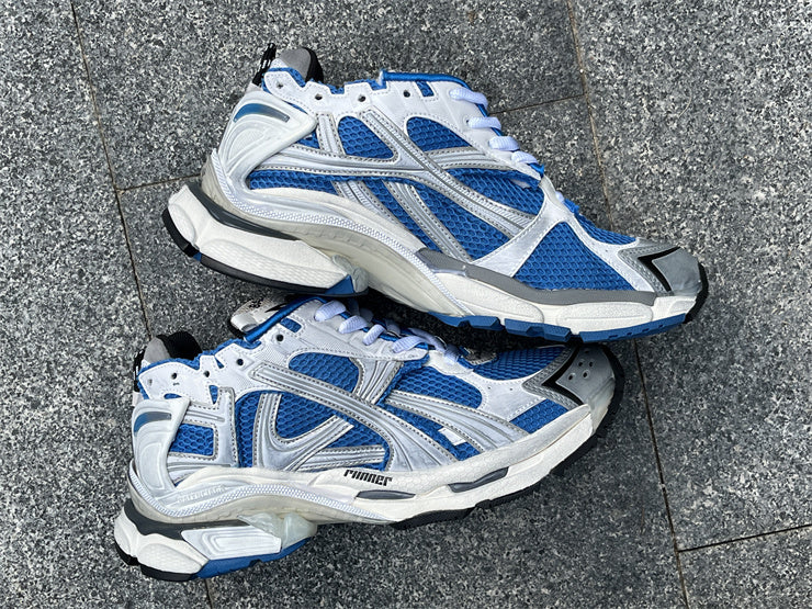 White and Blue Runners