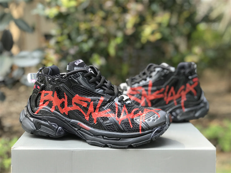 Black and Red Runners