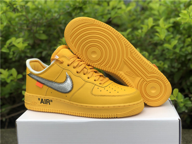 OFF-WHITE x Nike Air Force 1 University Gold