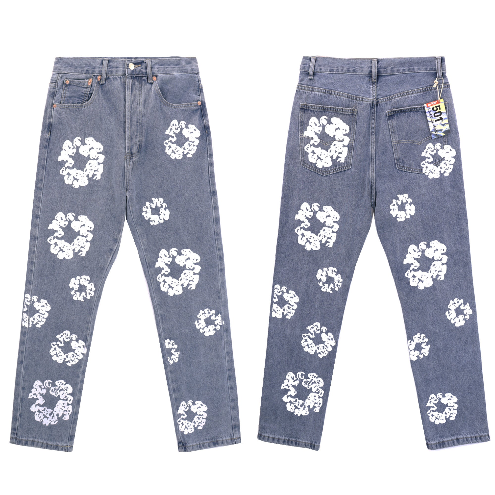 Offset Tears Jeans