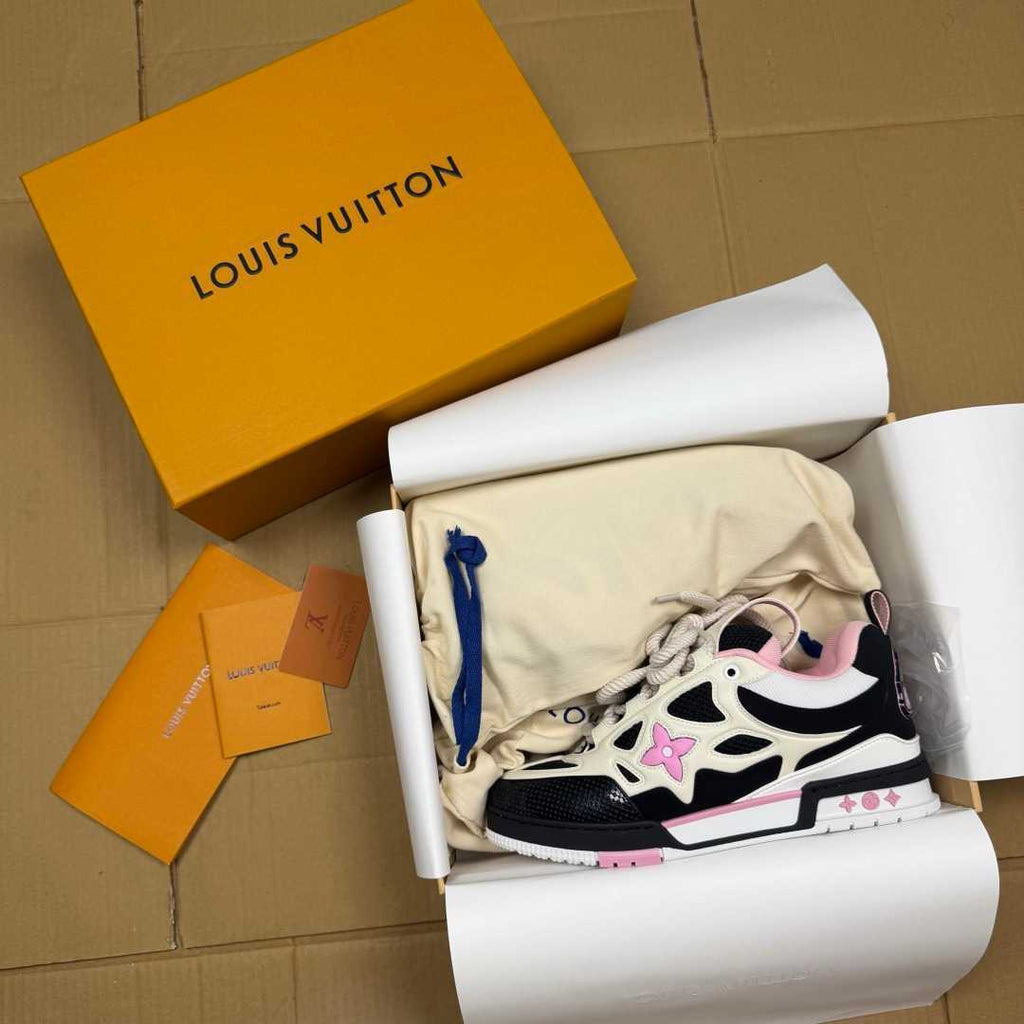 Pink, White, and Black Skates