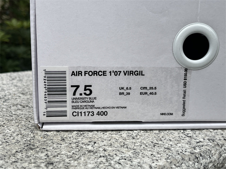 OFF-WHITE x Nike Air Force 1 ‘Virgil’ Blue